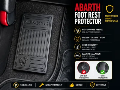 Abarth Foot Rest Protector – No Supports Needed