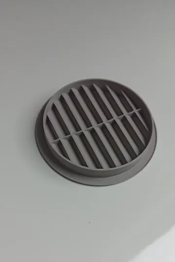Letrero o emblema decorativo: Customizable Round Vent Grille — vista de referencia 3