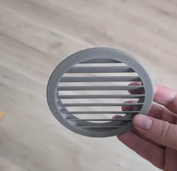 Letrero o emblema decorativo: Customizable Round Vent Grille — vista de referencia 4