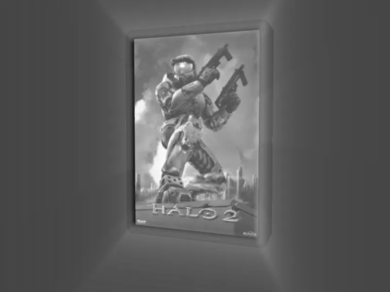 halo 2 game cover lithophane