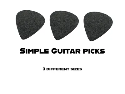 Plectrum, 3 different sizes 0.8mm-1mm-1.2mm