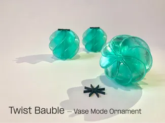 Twist Bauble – Vase Mode Christmas Ornament