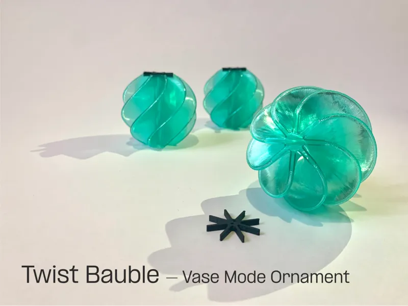 Twist Bauble – Vase Mode Christmas Ornament