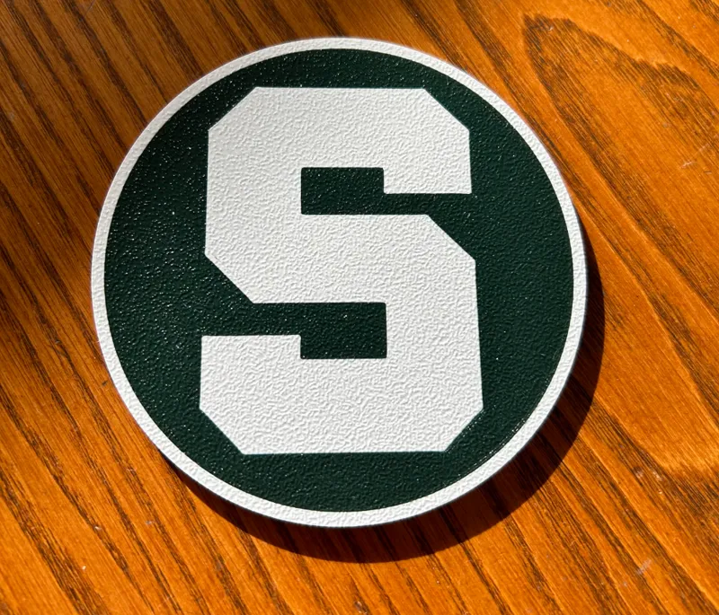 Michigan State University Block S Coaster