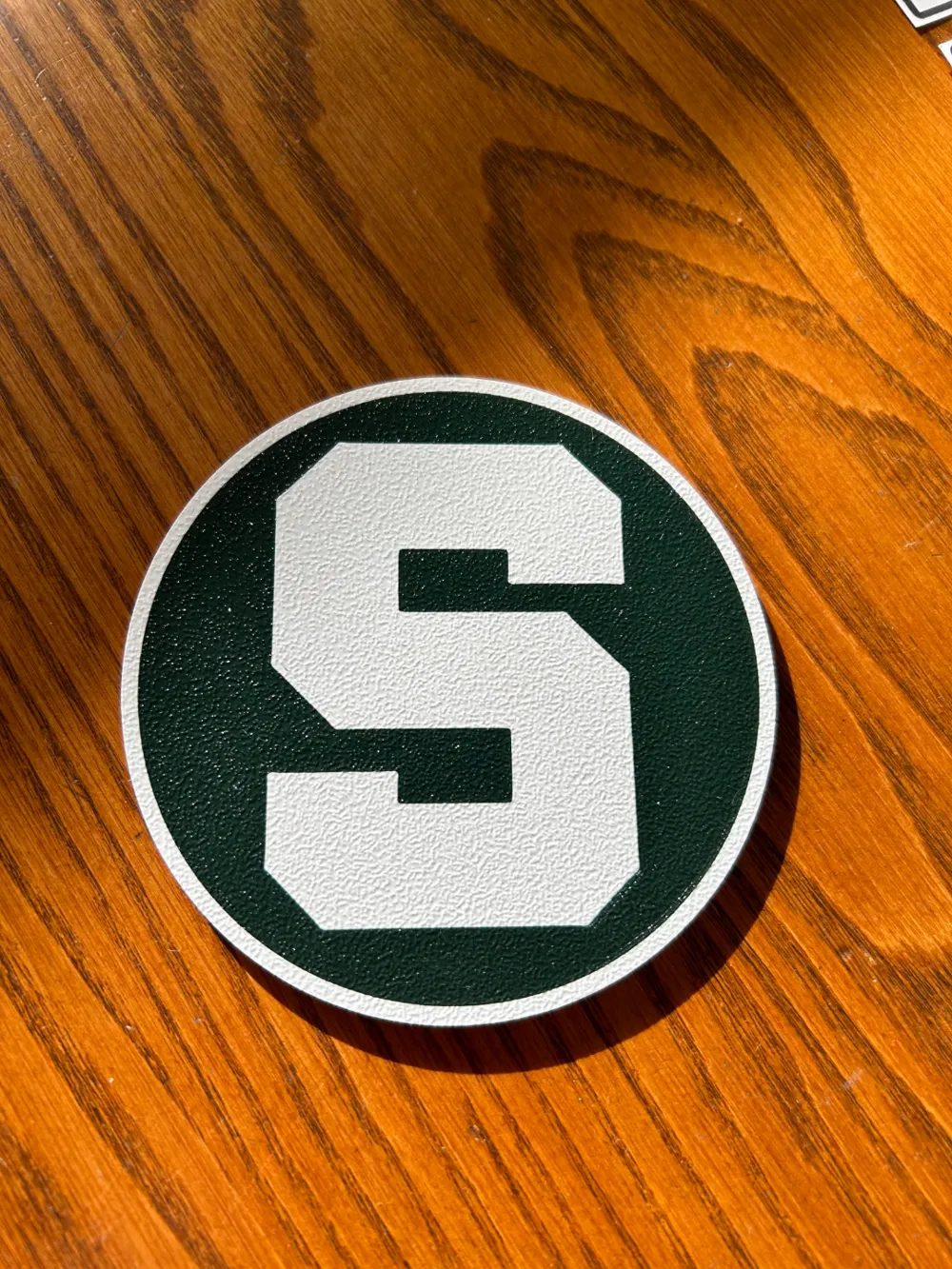 Michigan State University Block S Coaster - Free 3D Print Model ...