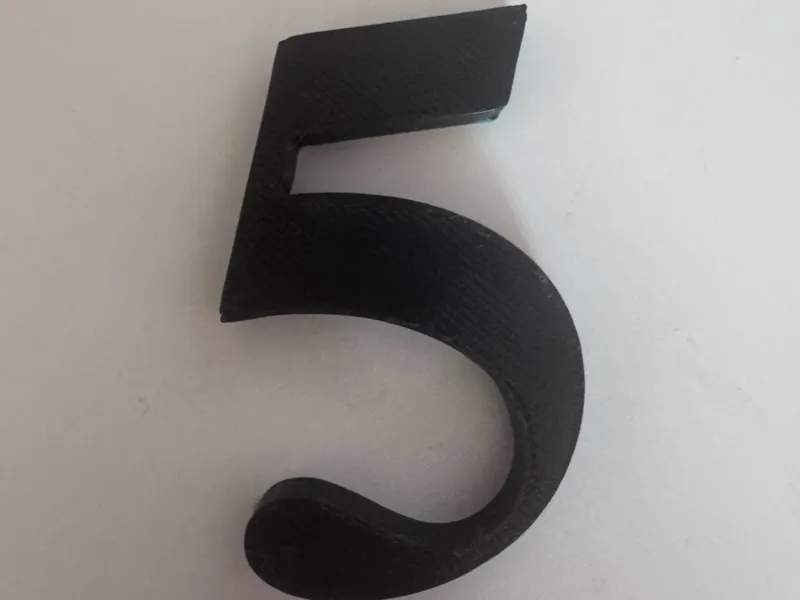 Number 5 for wall