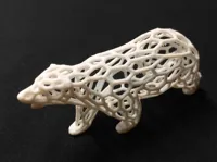 Ours polaire style voronoi — photo 2