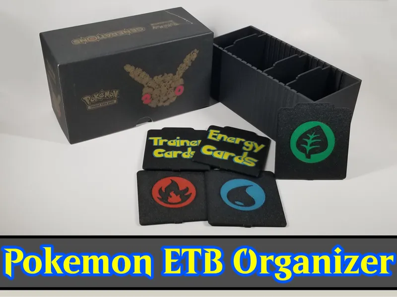 Pokemon TCG ETB / Elite Trainer Box Card Organizer