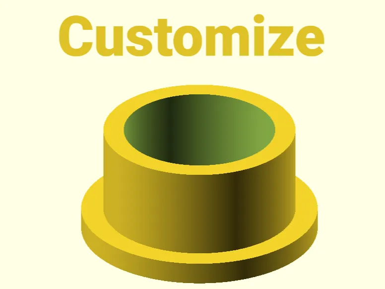Flanged Bushing – Fully Parametric