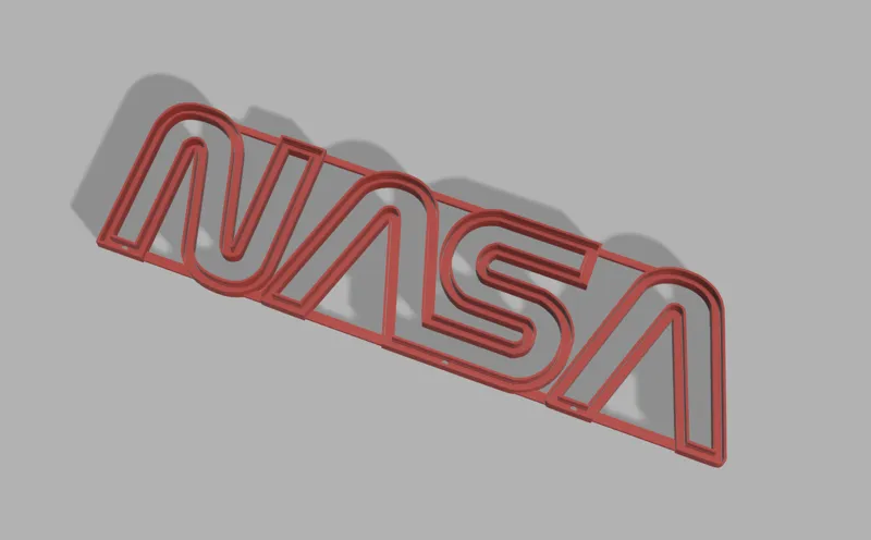 Nasa led neon sign