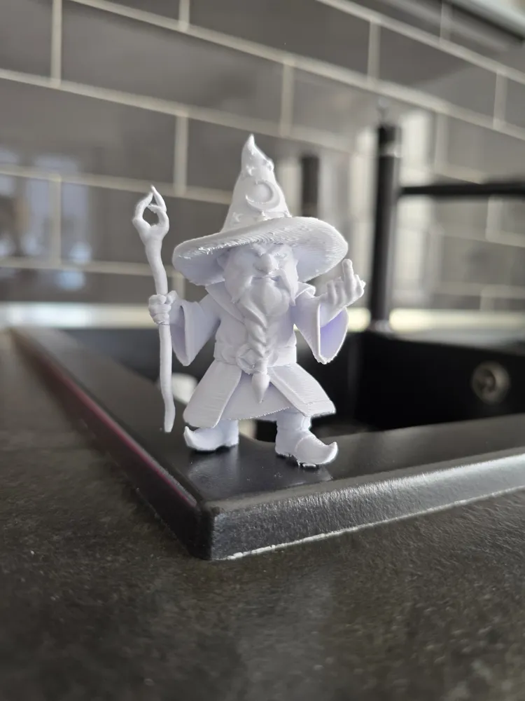 Rude Wizard Gnome Middle Finger Figurine Art - Free 3D Print Model ...