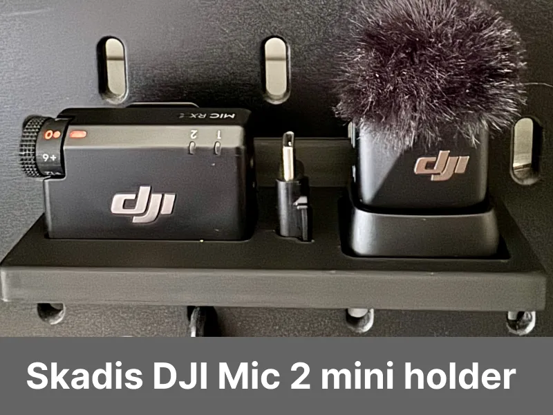 Ikea Skadis DJI Mic mini 2 holder