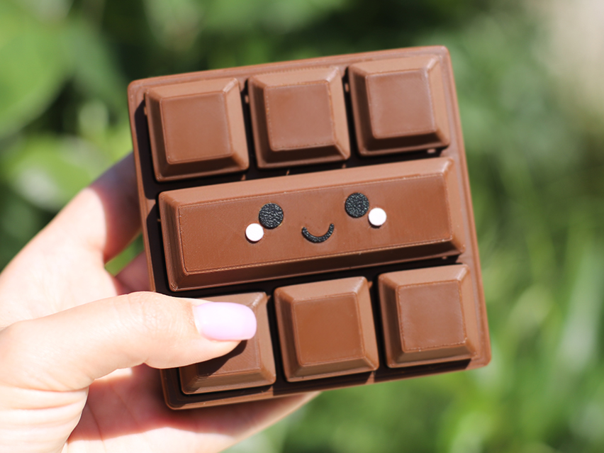 Cute Chocolate Bar Clicker Kawaii Fidget Toy