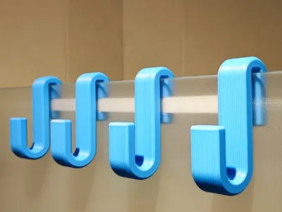 Interlocking Shower Hooks - 6mm Glass