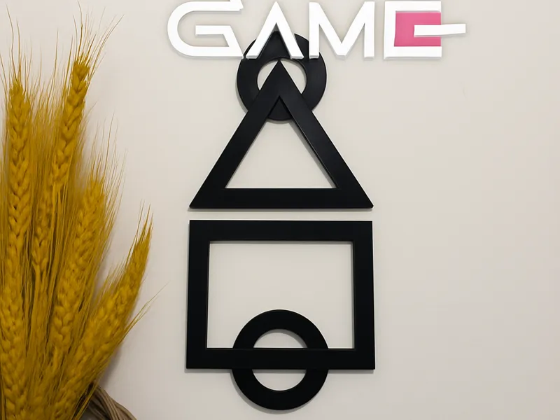 Squid game wall art