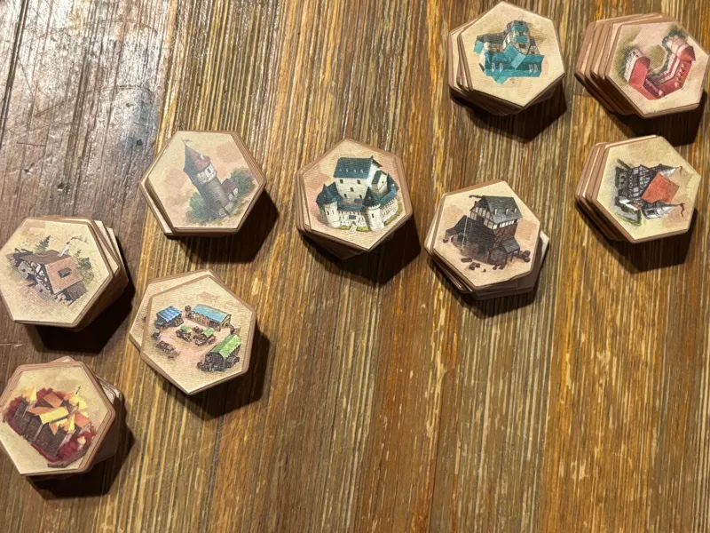 Castles of Burgundy SE- 3D hex tiles
