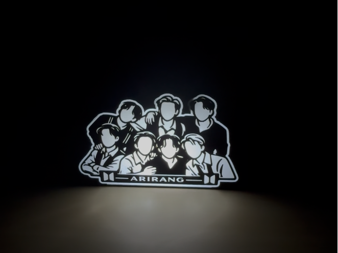 7 BOYS BTS ARIRANG  Light Box (Lamp)(K-POP IDOL)
