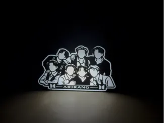7 BOYS BTS ARIRANG  Light Box (Lamp)(K-POP IDOL)