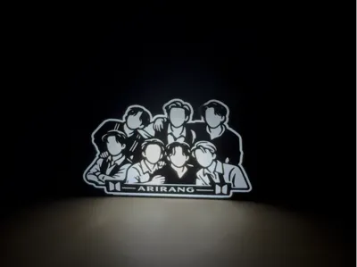 7 BOYS BTS ARIRANG  Light Box (Lamp)(K-POP IDOL)