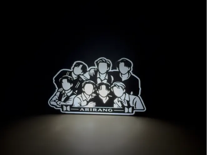 7 BOYS BTS ARIRANG  Light Box (Lamp)(K-POP IDOL)