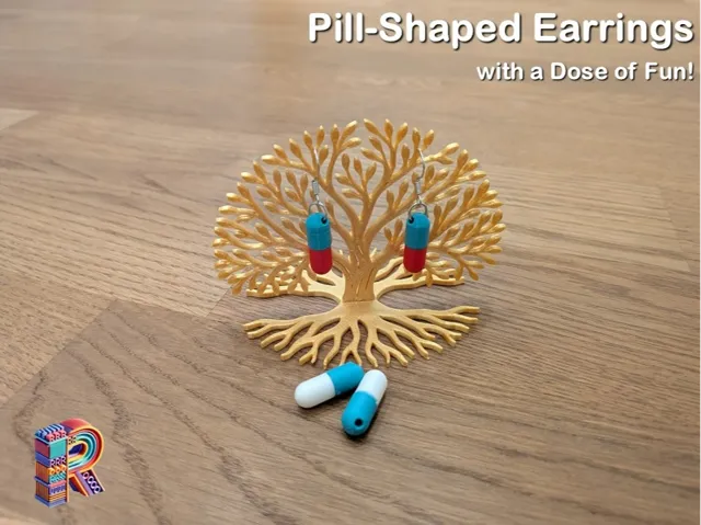 Pill-Shaped Earrings with a Dose of Fun!