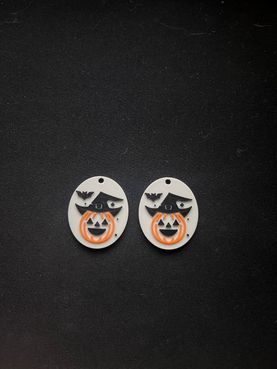 Halloween Pumpkin Earrings view 2