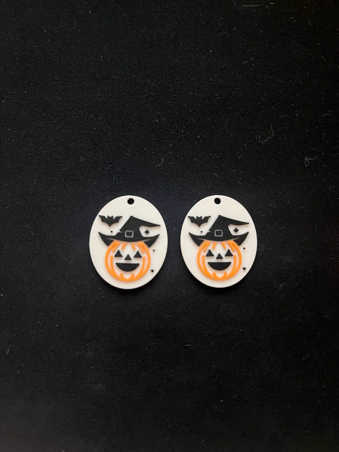 Halloween Pumpkin Earrings view 3