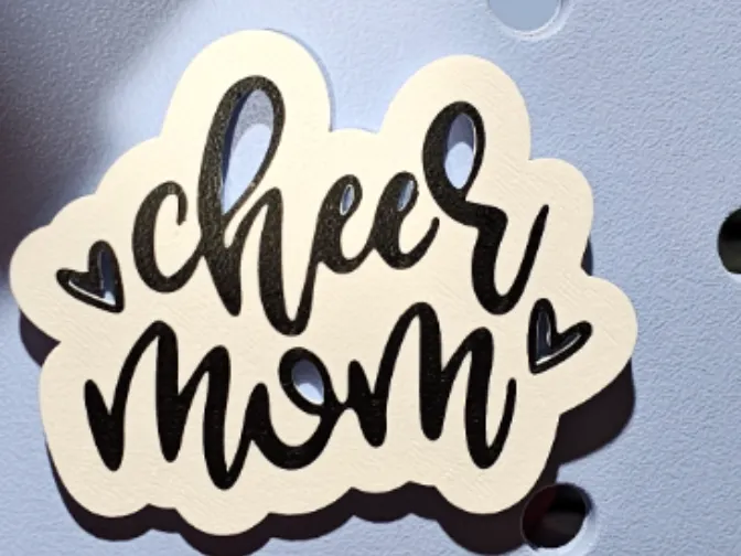 Cheer Mom bogg bag charm