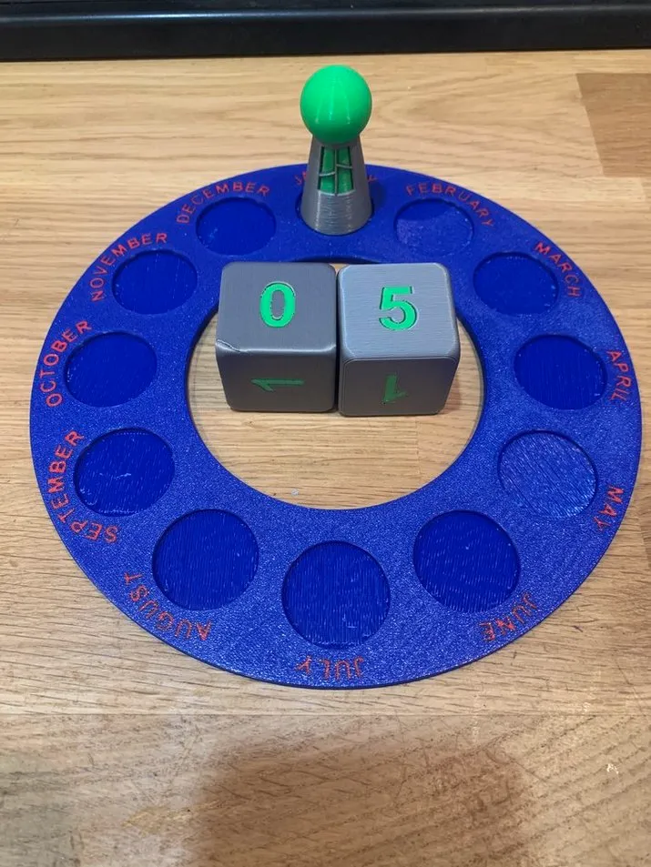 Simple Round Calendar