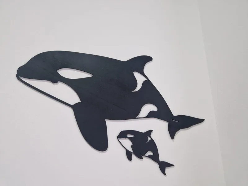 Orca Wandbild