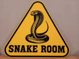 Snake Room Sign