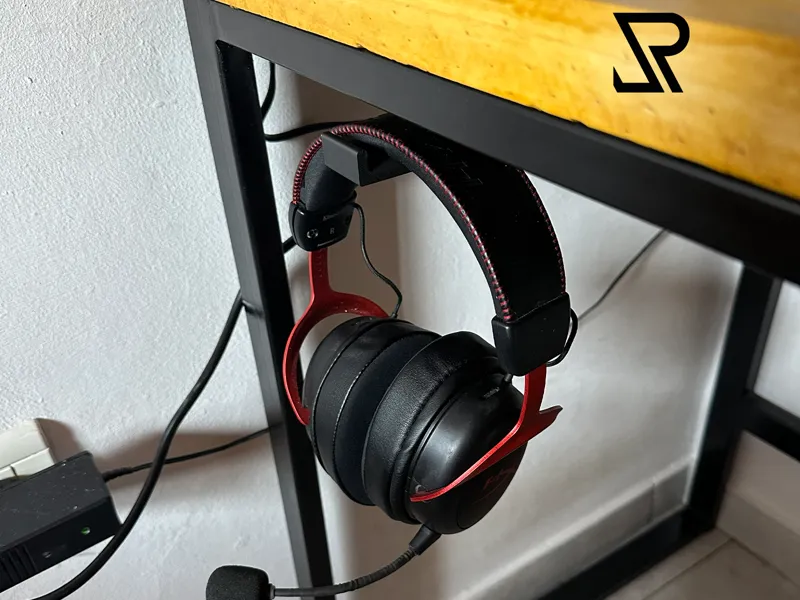 Underdesk headset holder