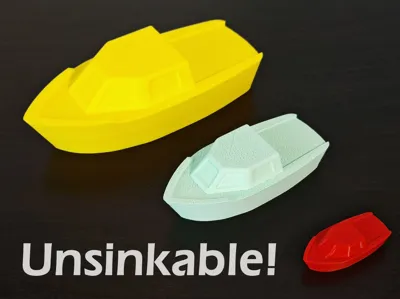Floating Boat for the Bathtub: Unsinkable, 4 sizes