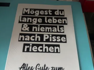 Geburtstags Karte, Geburtstags Spruch