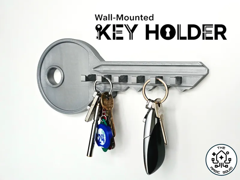 Wall-Mounted Key Holder – Giant Key Design