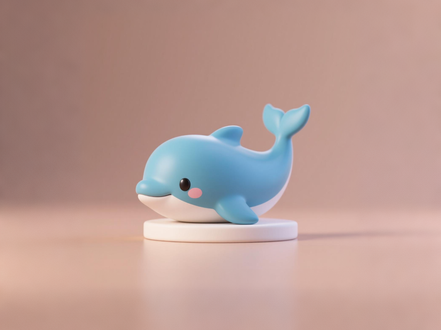 海豚-海洋世界水族馆海洋生物模型-儿童生日礼物涂色玩具