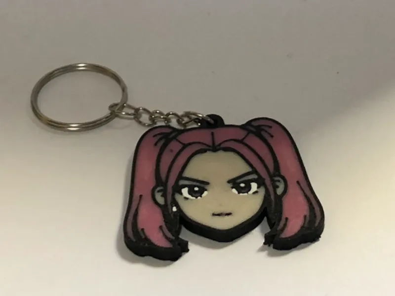 KPOP Inspired Girl Keychain | Anime Style