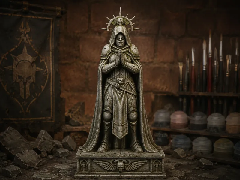 Grimdark Sci-Fi Hooded Sister Wargaming Terrain