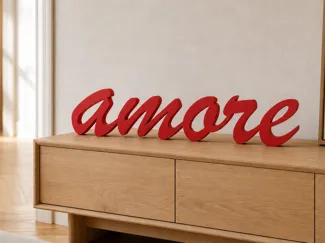 Scritta decorativa "amore"