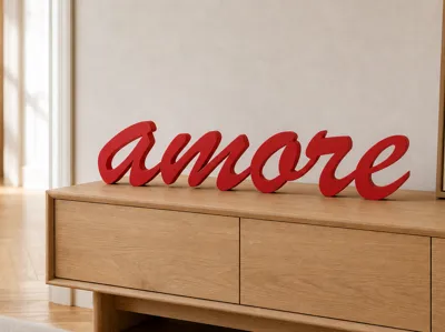 Decorative writing "love"
