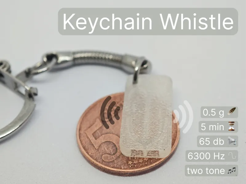 Keychain Two Tone Whistle