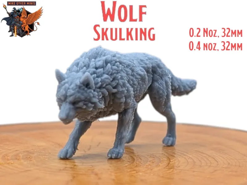Wolf Skulking - MGM Print-Ready Mini