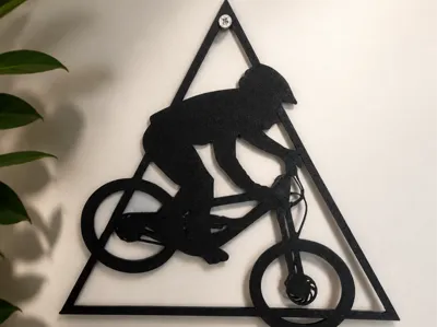 MTB Rider Wall Art