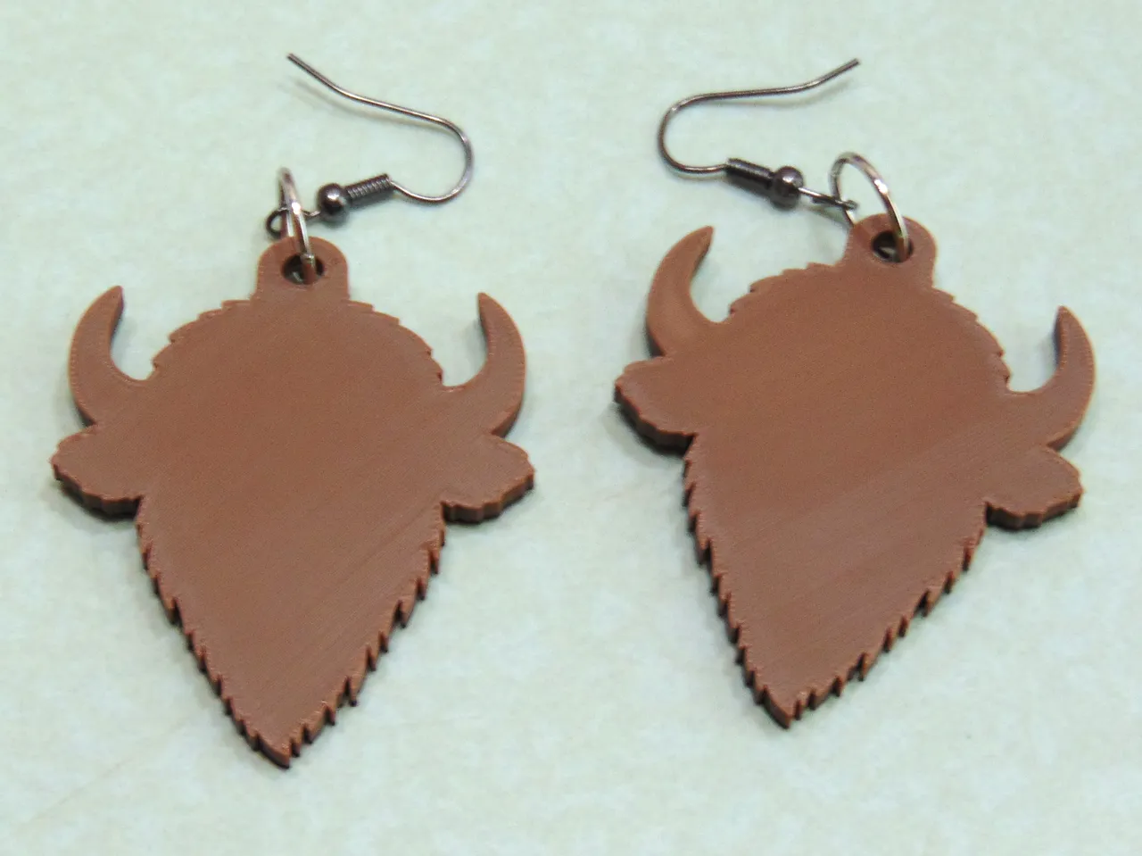 American Bison Buffalo Earrings view 4