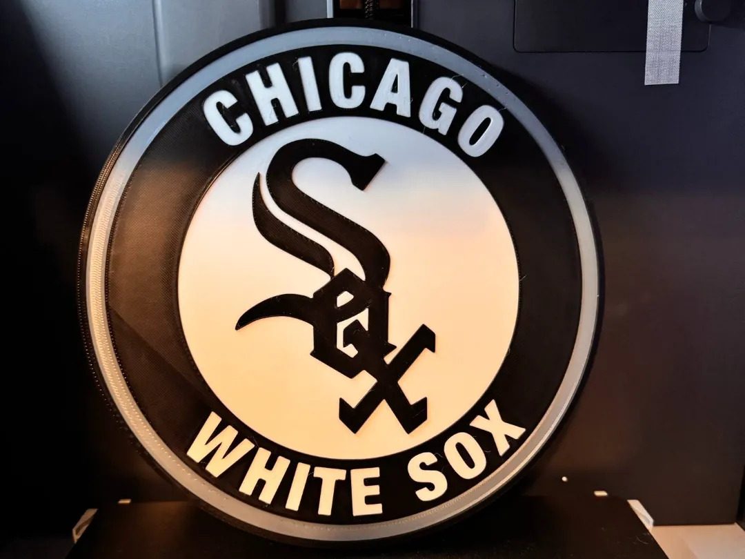 White Sox Wall Art (NO AMS) - Free 3D Print Model - MakerWorld