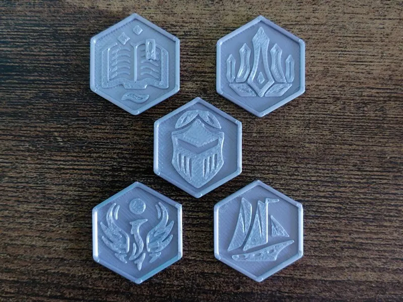 Platinum DnD Coins