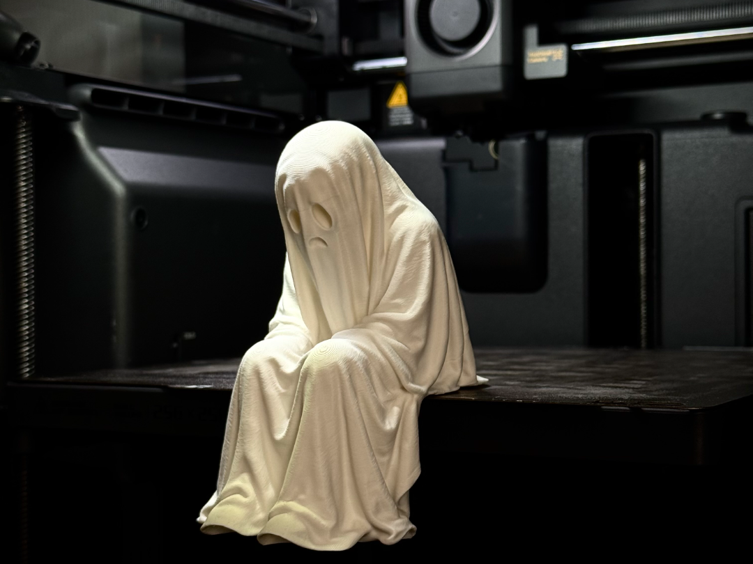 Sad Ghost edge sitter Halloween Figurine! - 1