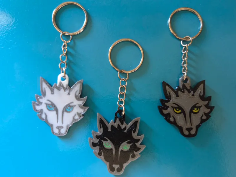 Remus wolf keychain