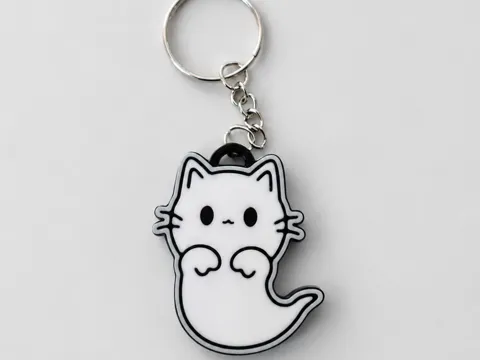 Llavero: Cute Ghost Keychain — referencia de MakerWorld