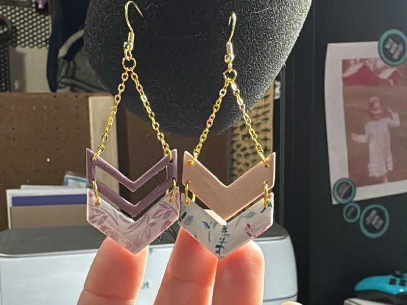 Chevron Polymer Clay Cutters